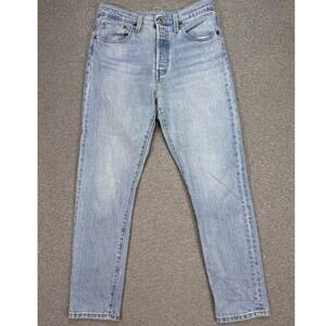 Y2K Levi's 501 Premium Jeans Women's 29 Light Wash Skinny High Rise Whiskered